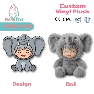 TikTok Custom Embroidered Vinyl Plush Toy