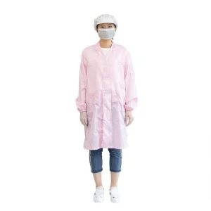 Soft Quality Fabric SGS Test Slipper-Surface Polyester Filament Yarn Anti-Static Gown for Medical Treatment