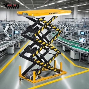 High-Strength Steel 1ton 2ton 4ton EU Standard Heavy Duty Stationary Electric Hydraulic Scissor Lift Table for Material Lifting