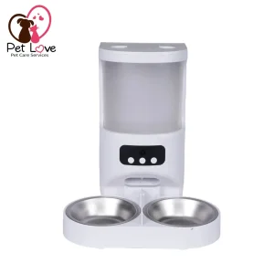 Tuya Wi-Fi Automatic Dual Bowl Pet Feeder for Equatorial Guinea