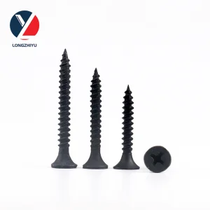 China Screw Fastener Bugle Phillips Head Drywall Screws Fine Thread Black Phosphated Drywall Screw Factory