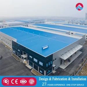 Spacious Modern Steel Structure Factory Building with Industrial Design