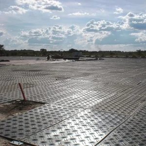 Panel de protección de suelo de HDPE de alta resistencia, antideslizante, para uso temporal en construcción de grúas