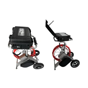 10 Inch Black Underground Pipe Inspection Crawler Hikvision CCTV