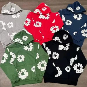Green Hoodie Trendy Streetwear Essential Cotton Sweatshirt