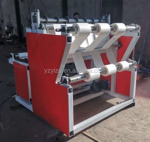 Paper Non Woven Roll Adhesive Rewinding and Cutting Slitting Machine Label Paper Strip Roll Stretch Film Slitter Rewinder
