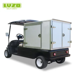 Lvzo Ultra-Durable Electric Golf Cart with Weatherproof Cargo Box for Industrial Transport