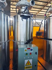 Sistema de Volcado Manual de Bolsas para Materiales en Polvo Alimentarios