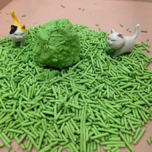 Hypoallergenic Formula Green Tea Tofu Cat Litter Free From Artificial Fragrances and Chemicals Suitable for Sensitive Cats with Skin or Respiratory Conditions