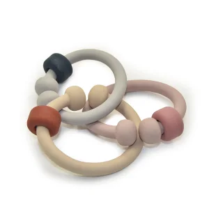 BPA Free Hot Selling Baby Education Silicone Plastic Link Toy Kids Montessori Toys Sensory Educational Other Toys for Kids