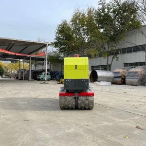 Remote Control Trench Vibratory Road Roller Compact New Design Trench Roller Compactor for Tight Spaces Compaction Construction