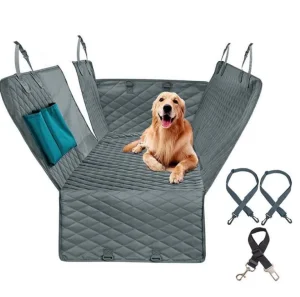 Large Waterproof Dog Seat Cover 600D Heavy Duty Oxford Material Scratch Proof Non-Slip Soft Back Seat Hammock for Pets