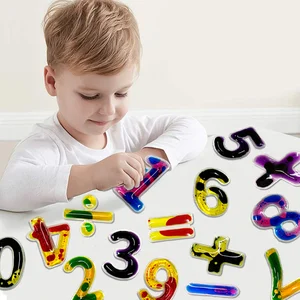 0123 Set Learning Educational Sensory Toys Kids Math Numbers Squeeze Montessori Toys for Classroom Preschool Toddlers