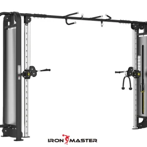 PT50&amp; Times; 100 Steel Cable Crossover for Full-Body Training - 426&amp; Times; 77cm Footprint