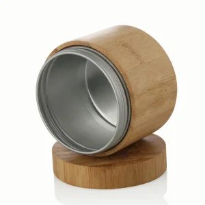 Cosmetic Packaging Jar Bamboo Aluminum Jar