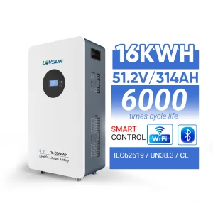 15KWh 16KWh 48v 51.2v Lifepo4 Battery Pack 314ah 15kw 16kw Solar Energy Storage Lithium Ion Batteries for Solar Power System