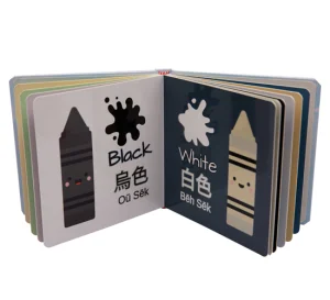Factory Custom Kids Board Book Printing Services Children Educational Board Book