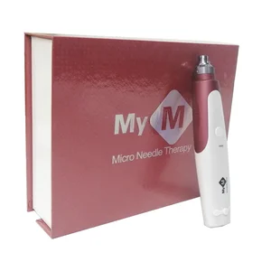 Electric Microneedling Dermapen Skin Roller &amp; Derma Stamp-Wrinkle Remover Skin Rejuvenation for Body Use (US/IT Plug)