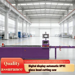 Digital Display Automatic UPVC Glass Bead Cutting Saw Machine