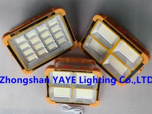 Yaye La Fábrica Más Caliente Precio CE 50W/100W/200W Solar Portátil de Emergencia Multifuncional Linterna Recargable de Litio Battery/1000PCS Stock/ 3years Garantía