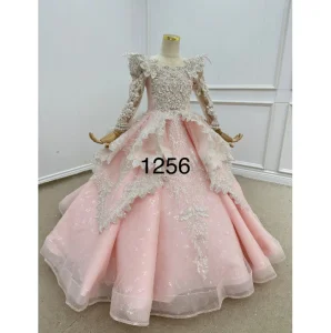 Queens Gown Pink Child Party Dress