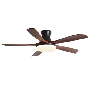 Solid Wood Blades Remote Control Fan