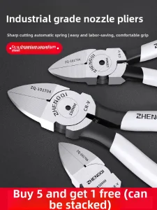Industrial-Grade Chromium-Vanadium Alloy Steel Diagonal Cutting Pliers Electrician's Special Wire Cutters Long-Nose Slant-Nose
