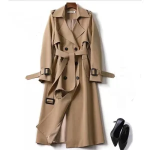New Style Autumn Elegant Casual Long Trench Overcoat