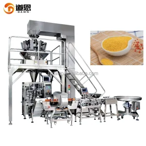 500g 1000g Full Automatic 10 Heads Electric Scales Weighing Vertical Form Fill Sealing Cereals Millet Packing Machine