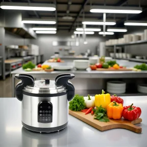 3000W 16A Plug Safe Pressure Heavy Duty Cooker 25L for Busy Church