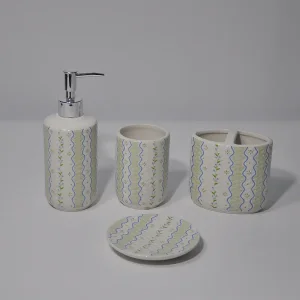 China Spring series floral texture bathroom four piece set Manufacturer, Exporters