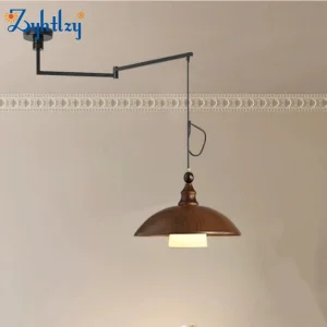 مصباح معلق من الحديد قابل للتعديل