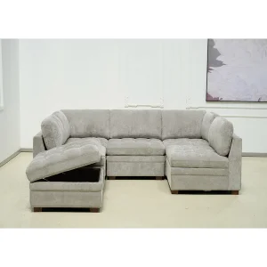Thomasville Modular Sofa with Storage Ottoman for Living Room