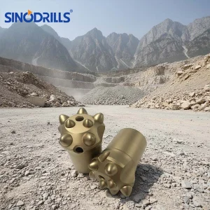 Sinodrills 7 Button 38mm Tapered Rock Drill Bits Mitsubishi Carbide Bits Construction Ore Mining New Used Condition