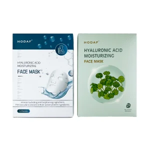 Private Label Hyaluronic Acid Moisturizing Facial Care Mask Sheet Nourishing Facial Sheet for Plumping and Hydrating Skin Care