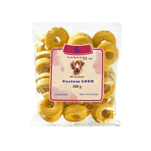 Anéis de Germem de Milho, Produtos de Panificação Saudáveis, Biscoitos Naturais 500g Petisco para Cães