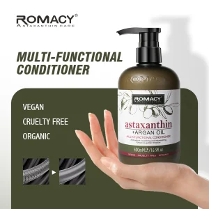 For 500ml Professional Salon Multi-function Astaxanthin Argan Oil Organic Herbal Cream Moisturizing Hair Repair Conditioner