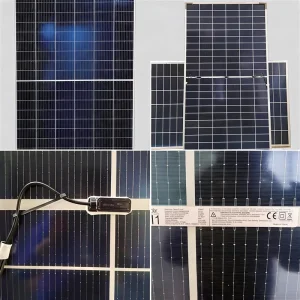1500VDC Sistema de Voltaje Certificado IEC UL Bienes Fotovoltaicos para Proyecto de Parque Solar Montado en Tierra a Gran Escala Panel Solar