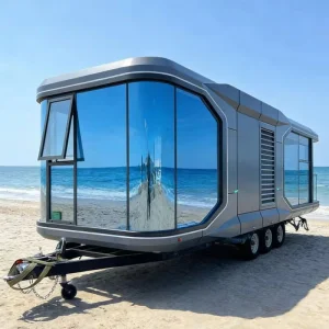 Casa de férias de luxo modular pré-fabricada moderna