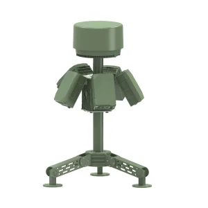 Fixed Drone Defender Radio Detector+Signal Jammer+Navigation Spoofer All-in-One Uav Interception Device Drone Countermeasure Integrated System M50 PRO