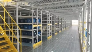 Warehouse Stairs Deck Pallet Racking Steel Floor Garret Mezzanine