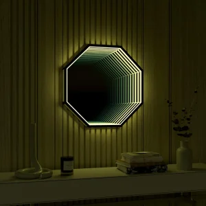 3D LED Octagon Mirror Light