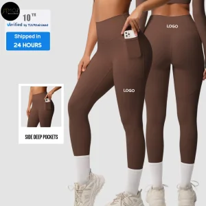 High Waist Yoga Pants Tummy Control Pockets