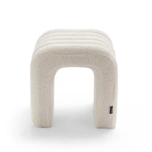 High-Quality Teddy Fabric U-Shaped Foot Stool
