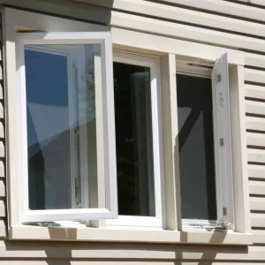 Customized Modern Design Aluminium Casement Window Thermal Break Stormproof Soundproof Swing Storm Windows Adjustable Impact