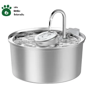 Cat Water Fountain Stainless Steel Automatic Pet Water Dispenser