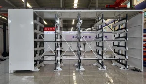 Mobile Sheet Metal Storage Rack Telescopic Cantilever Rack