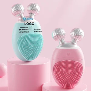 3-in-1 Electric Facial Massager Cleaning Tool Soft Silicone Exfoliating Face Scrubber Cleansing Brush For Wrinkles And Lifting