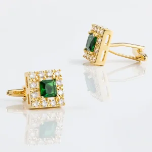 Emerald Diamond Cufflinks