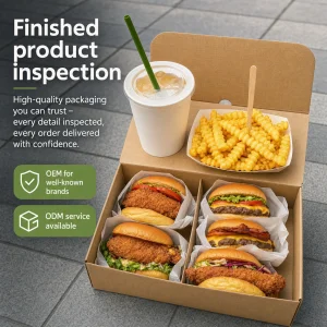 Takeaway Paper Tacos French Fries Boxes